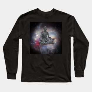 Maze man in lotus pose Long Sleeve T-Shirt